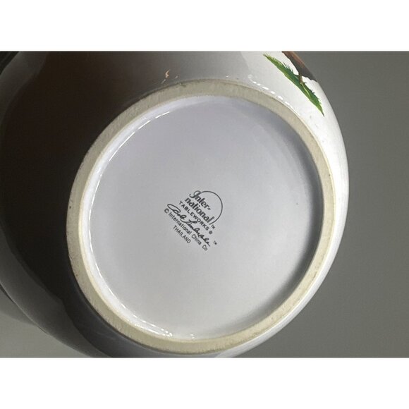 VTG International Rooster Bowls Set 2 Farmhouse Mixing & Serving Bowls 8.5" & 7" - Picture 4 of 9